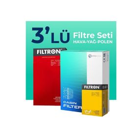 Filtron Dacia Sandero 1.6 Benzinli 2009-2012 3'lü Filtre Bakım Seti