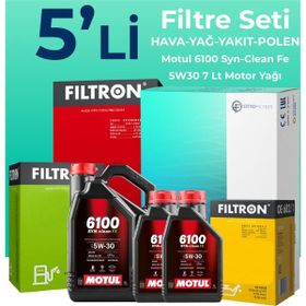 Filtron Dodge Nitro 2.8 Dizel Motul Motor Yağlı 2007-2012 5'li Filtre Bakım Seti