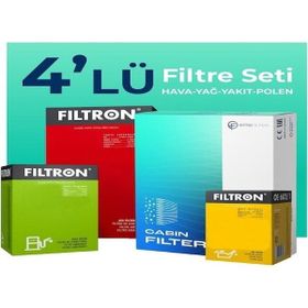 Filtron Ford C-Max 1.6 Dizel 2007-2011 4'lü Filtre Bakım Seti