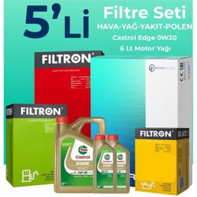 Filtron Ford Kuga 1.5 Dizel Manuel Castrol Motor Yağlı 2019-2023 5'li Filtre Bakım Seti