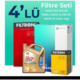 Filtron Ford Kuga 1.6 Benzin Shell Motor Yağlı 2013-2017 4'lü Filtre Bakım Seti