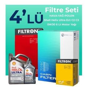 Filtron Ford Mondeo 2.0 Dizel Shell Motor Yağlı 2015-2018 4'lü Filtre Bakım Seti
