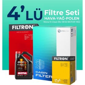Filtron Isuzu D-Max 1.9 Motul Motor Yağlı 2017-2023 4'lü Filtre Bakım Seti