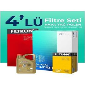 Filtron Isuzu D-Max 2.5 Castrol Motor Yağlı 2012-2017 4'lü Filtre Bakım Seti