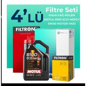 Filtron Kia Rio 1.2 MPI Motul Motor Yağlı 2017-2022 4'lü Filtre Bakım Seti
