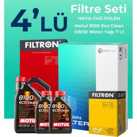 Filtron Land Rover Discovery 2.0 Dizel Motul Motor Yağlı 2017-2022 4'lü Filtre Bakım Seti