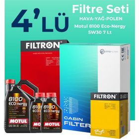 Filtron Mercedes C 180 Motul Motor Yağlı 2014-2019 4'lü Filtre Bakım Seti