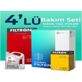 Filtron Mercedes C 250 Shell Motor Yağlı 2010-2014 4'lü Filtre Bakım Seti