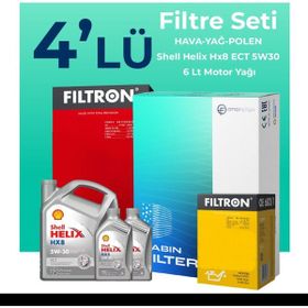 Filtron Mercedes E 200 Kompresor Shell Motor Yağlı 2003-2009 4'lü Filtre Bakım Seti