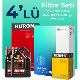 Filtron Mercedes E 350 Motul Motor Yağlı 2005-2009 4'lü Filtre Bakım Seti