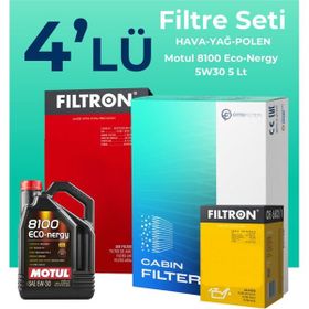 Filtron Mini Cooper 1.6 Motul Motor Yağlı 2001-2007 4'lü Filtre Bakım Seti