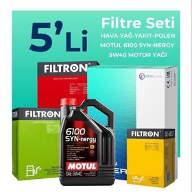 Filtron Nissan Qashqai 2.0 Dizel Motul Motor Yağlı 2007-2013 5'li Filtre Bakım Seti