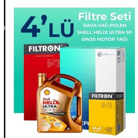 Filtron Opel Corsa 1.0 Shell Motor Yağlı 2014-2019 4'lü Filtre Bakım Seti