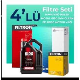 Filtron Opel Corsa 1.4 Motul Motor Yağlı 2007-2014 4'lü Filtre Bakım Seti