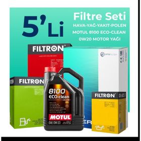 Filtron Opel Insignia 1.5 Dizel Motul Motor Yağlı 2018-2023 5'li Filtre Bakım Seti