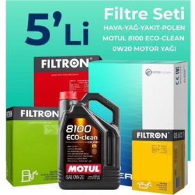Filtron Opel Insignia 1.5 Dizel Motul Motor Yağlı 2018-2023 5'li Filtre Bakım Seti