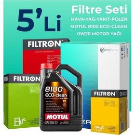 Filtron Opel Insignia 1.5 Dizel Motul Motor Yağlı 2018-2023 5'li Filtre Bakım Seti