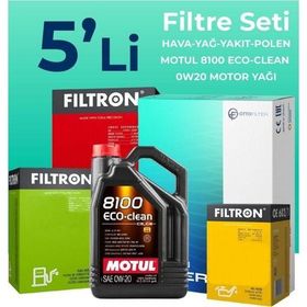 Filtron Opel Insignia 1.5 Dizel Motul Motor Yağlı 2018-2023 5'li Filtre Bakım Seti