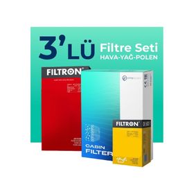 Filtron Opel Meriva 1.3 CDTI 2011-2013 3'lü Filtre Bakım Seti