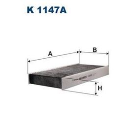 Filtron P407 C5 II C6 04 04 Karbonlu Polen Filtresi