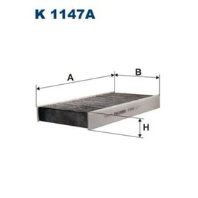 Filtron P407 C5 II C6 04 04 Karbonlu Polen Filtresi