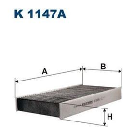 Filtron P407 C5 II C6 04 04 Karbonlu Polen Filtresi