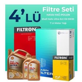 Filtron Range Rover Sport 2.0 Benzinli Shell Motor Yağlı 2017-2023 4'lü Filtre Bakım Seti