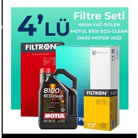 Filtron Range Rover Velar 2.0 Dizel Motul Motor Yağlı 2017-2023 4'lü Filtre Bakım Seti