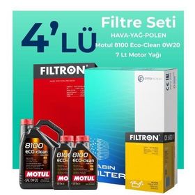 Filtron Range Rover Vogue 2.0 Benzin Motul Motor Yağlı 2018-2021 4'lü Filtre Bakım Seti