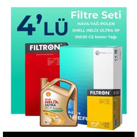 Filtron Seat İbiza 1.0 80 HP Shell Motor Yağlı 2018-2022 4'lü Filtre Bakım Seti