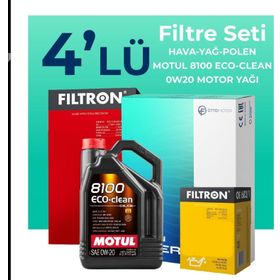 Filtron Volvo S90 2.0 D4 Dizel Motul Motor Yağlı 2016-2018 4'lü Filtre Bakım Seti