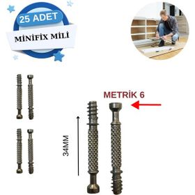 Fimax 6x9.5x34 25 Adet Minifiks Mili