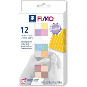 Fimo 12 Parça Pastel 8023 C12-3 Polimer Kil Seti