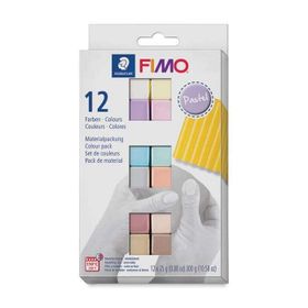 Fimo 12 Parça Pastel 8023 C12-3 Polimer Kil Seti