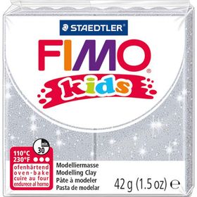 Fimo Glitter Silver Kids 42 gr Polimer Kil
