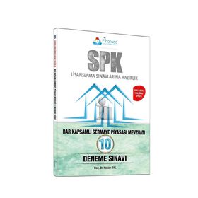 Finansed Yayınları - SPK Dar Kapsamlı Sermaye Piyasası Mevzuatı Çözümlü 10 Deneme Sınavı