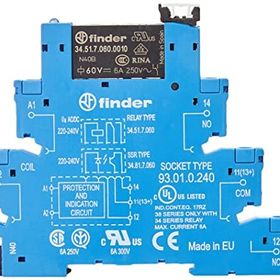 Finder 38.51.0.240.0060 6A 230 240V AC DC Elektromekanik Röle