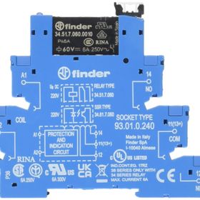 Finder 38.51.0.240.0060 6A 230 240V AC DC Elektromekanik Röle