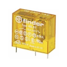 Finder 40.51.8.012.0000 1CO 10A 12V AC Minyatür Pcb Röle