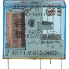Finder 40.51.8.012.0000 1CO 10A 12V AC Minyatür Pcb Röle