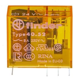 Finder 40.52.8.024.0000 2CO 8A Minyatür Pcb Röle