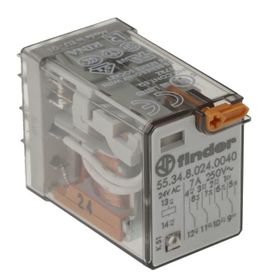 Finder 55.34.8.024.0040 4CO 10A 24V AC Minyatür Genel Amaçlı Röle