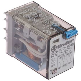 Finder 55.34.9.024.0040 4CO 5A 24V DC Minyatür Genel Amaçlı Röle