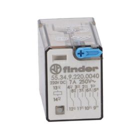 Finder 55.34.9.220.0040 4CO 7A 220V DC Minyatür Genel Amaçlı Röle