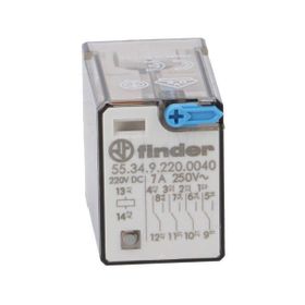 Finder 55.34.9.220.0040 4CO 7A 220V DC Minyatür Genel Amaçlı Röle