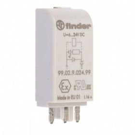 Finder 99.02.9.024.99 Yeşil Led Diyod 6 24V DC Modül