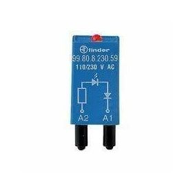 Finder F.99.80.0.230.08 110-240V AC/DC Kırmızı Led Varistör