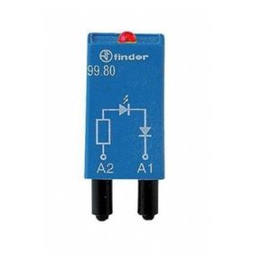 Finder F.99.80.0.230.08 110-240V AC/DC Kırmızı Led Varistör