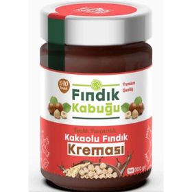 Fındık Kabuğu 300 gr Fındık Parçacıklı Kakaolu %40 Fındık Kreması