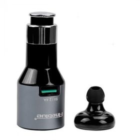 FineBlue Car-Blue 2 in 1 2.4A Gri Bluetooth Kulaklık ve Şarj Başlığı